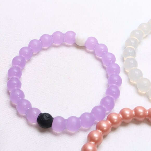 Lot of 3 Different Lokai Silicone Bracelets - Picture 2 of 4